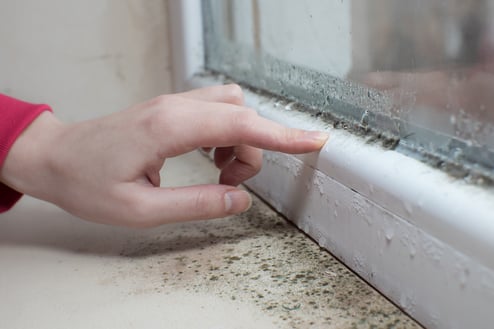 Window sill condensation